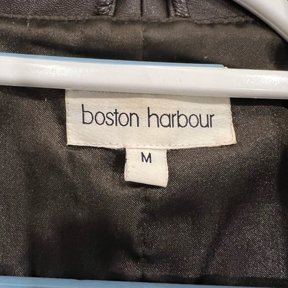 Women’s Medium dark brown genuine leather jacket. Boston Harbour - Picture 3 of 4